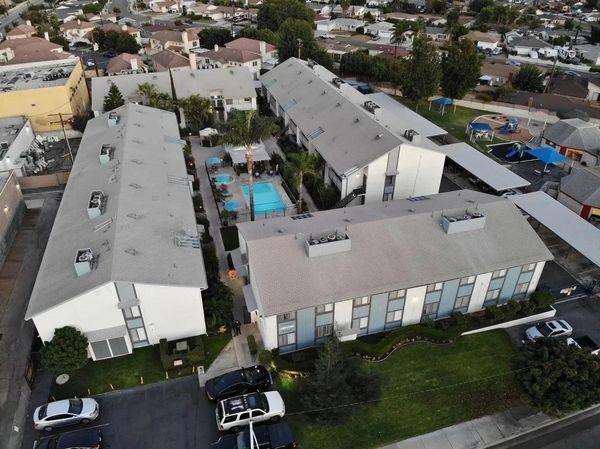 Commercial property inspection. Large multifamily buildings.